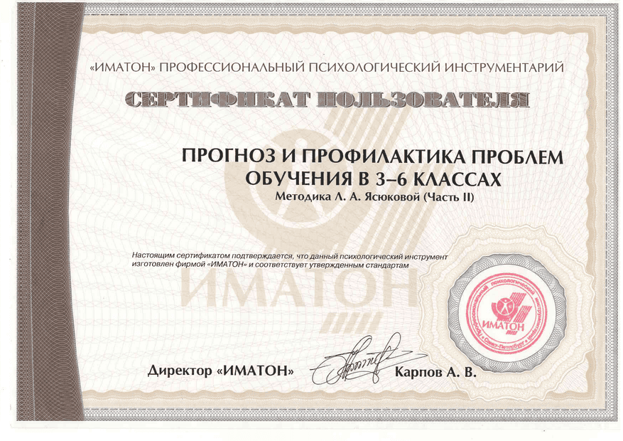 Сертификат 2